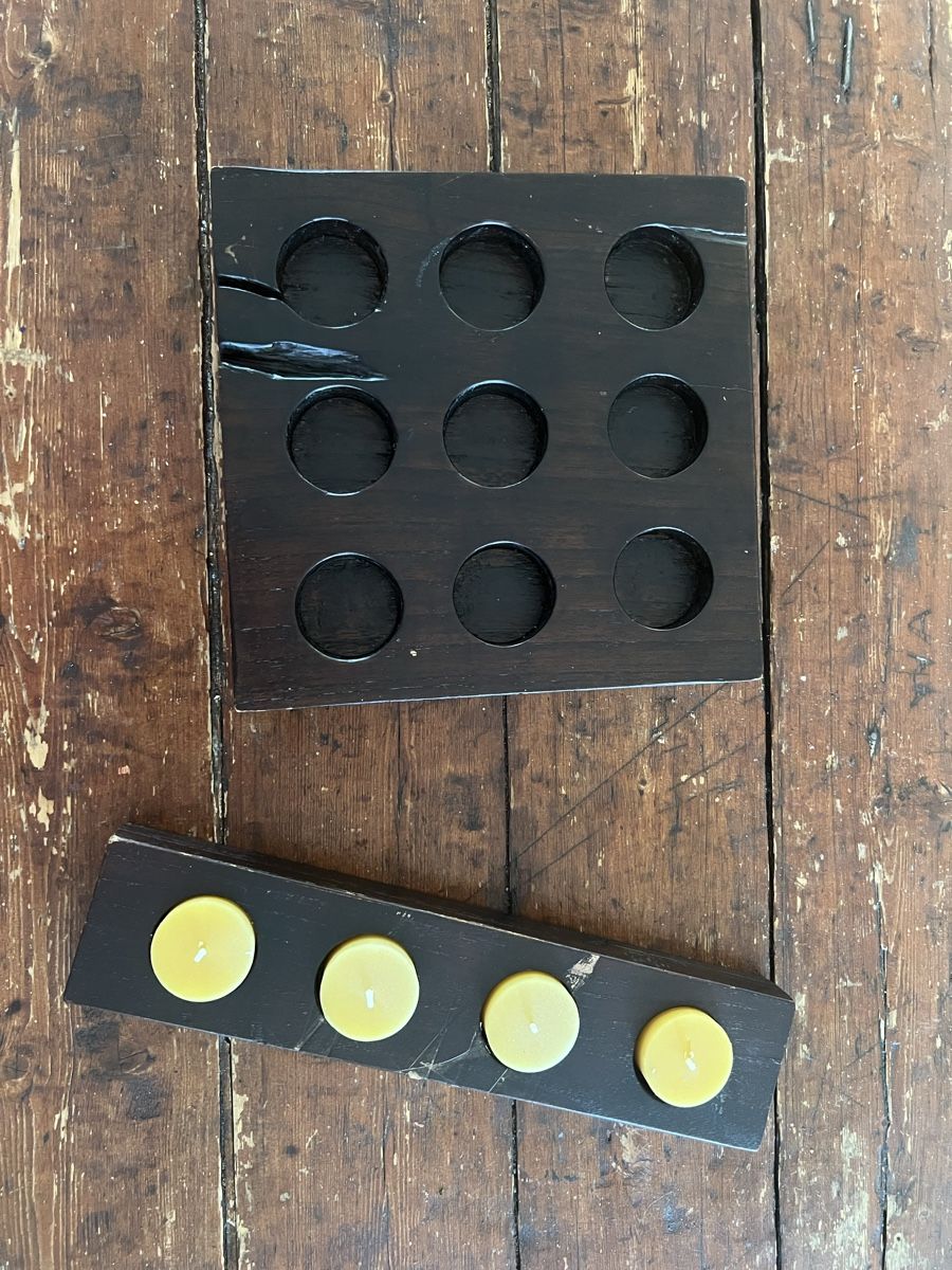 Alle Dekorationen: Tealight Holders Set Wood Dark 9+4 holders – Gebraucht aus Horgen von CarmenRL 2
