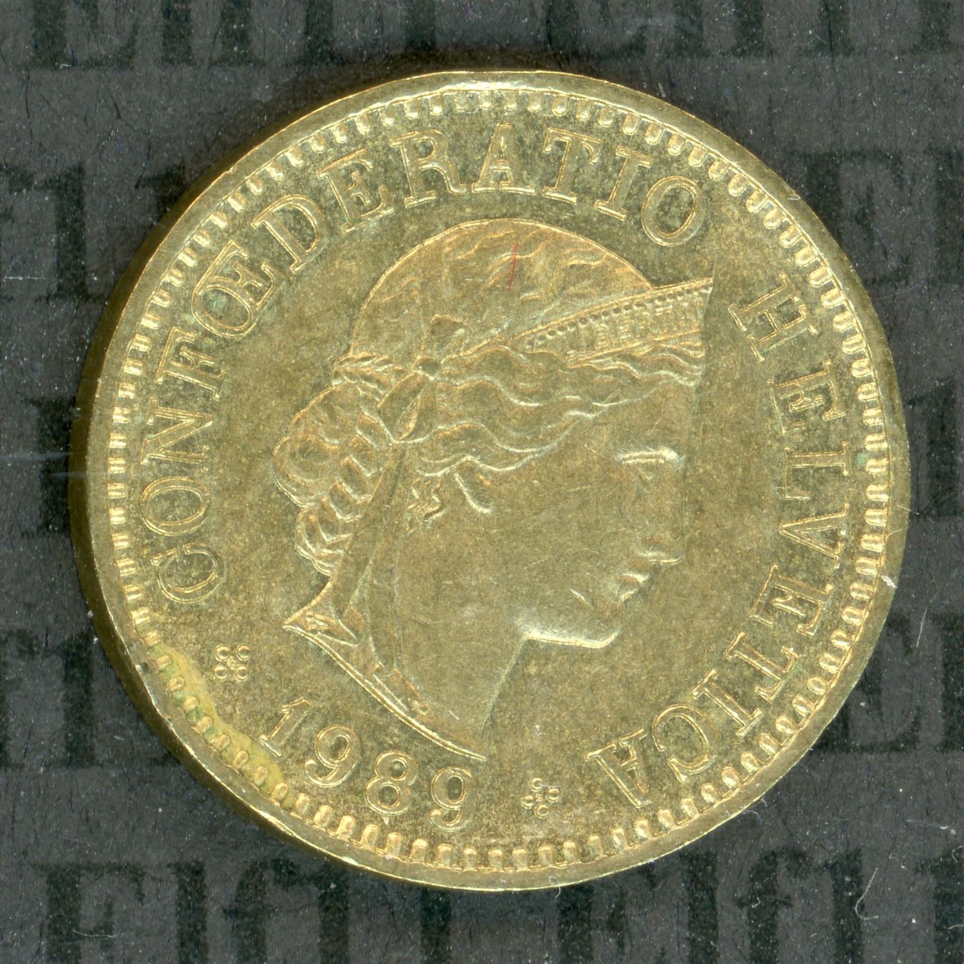 Tutti le monete: CHF___0.05 1989 vz 5 Rappen – Usato da Widnau venduto da Elf11