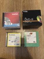 CD-R und DVD-R Rohlinge, verschiedene Marken und Typen