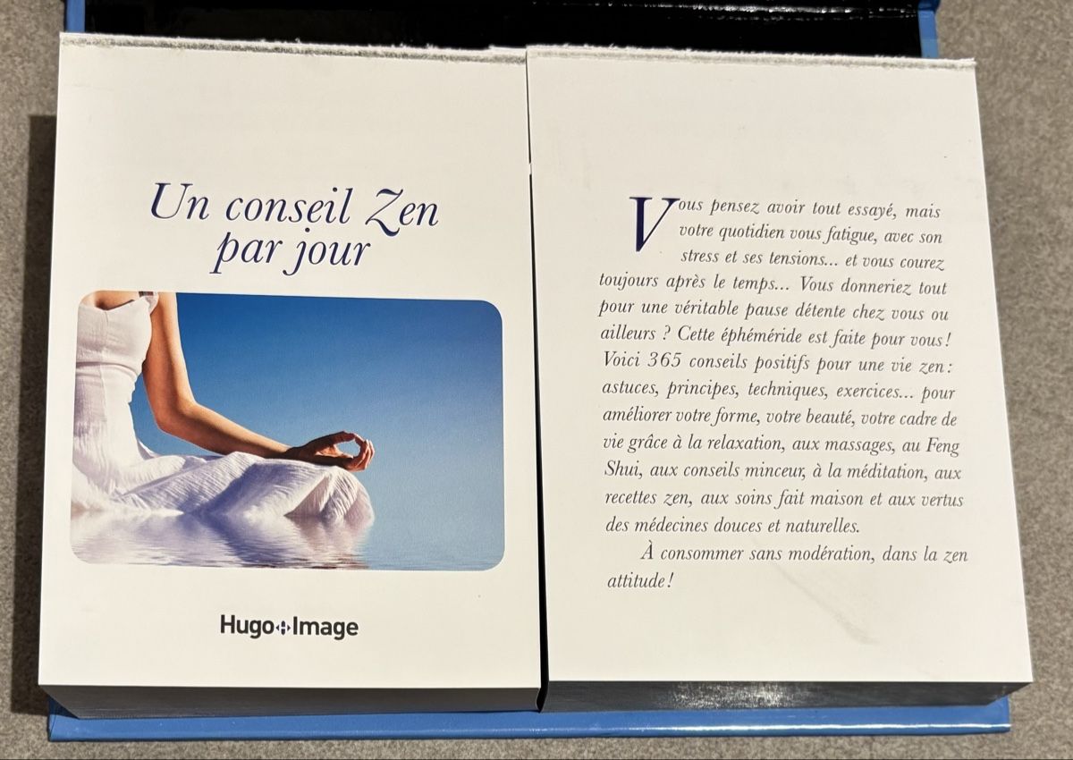 Libri: Éphéméride Zen, un conseil par jour – Nuovo e nell'imballaggio originale da Cudrefin venduto da sdz_trl6 5