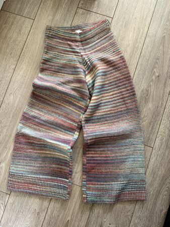 Zara Knit Trousers Multicolored Striped Size S