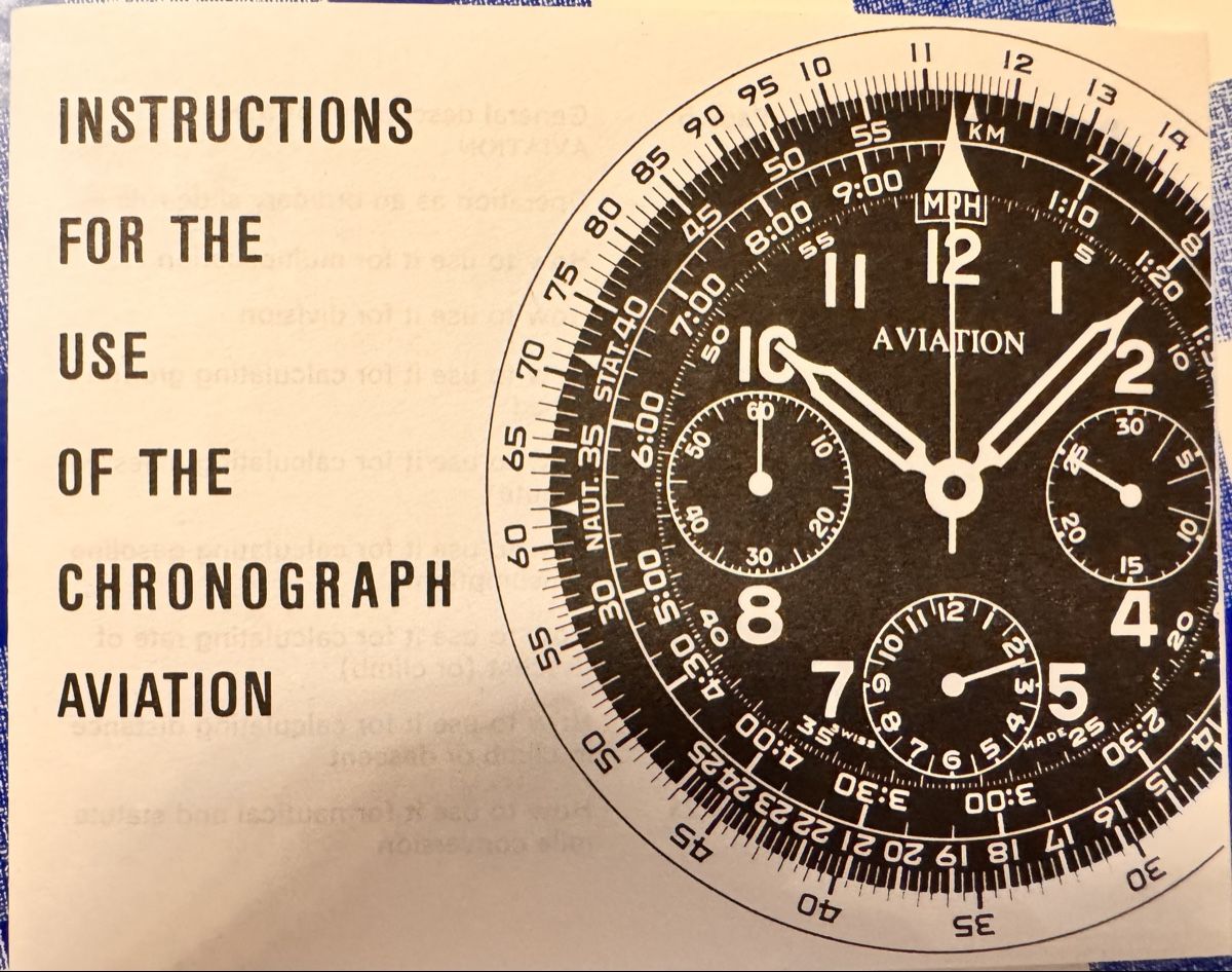 Orologi: Instructions - Ollech&Wajs / Breitling Chronograph Aviation – Nuovo (secondo la descrizione) da Zürich venduto da 613_g8jy