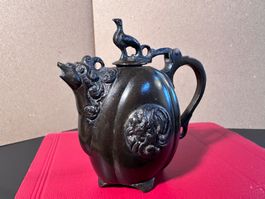 Japanisches Wasserkänchen für die Pinselkalligraphie Bronze