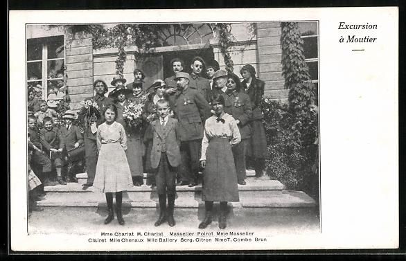 Ansichtskarten: Moutier, Excursion, Mme Charlat et M. Ch – Gebraucht aus Berlin von bartko-reher