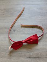Ceinture rouge cuir noeud papillon 85-87cm
