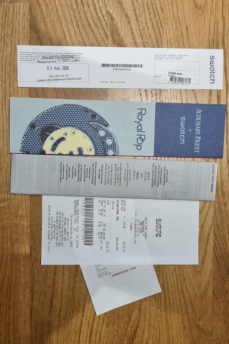 Swatch Orologi: Swatch Royal Pop Audemars Piguet neu mit Box – Nuovo e nell'imballaggio originale da Walchwil venduto da sev_9nl5 4