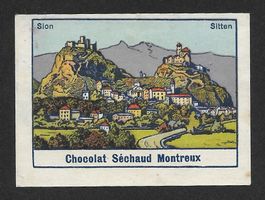 Chocolat Séchaud Montreux : SION SITTEN (1920s)