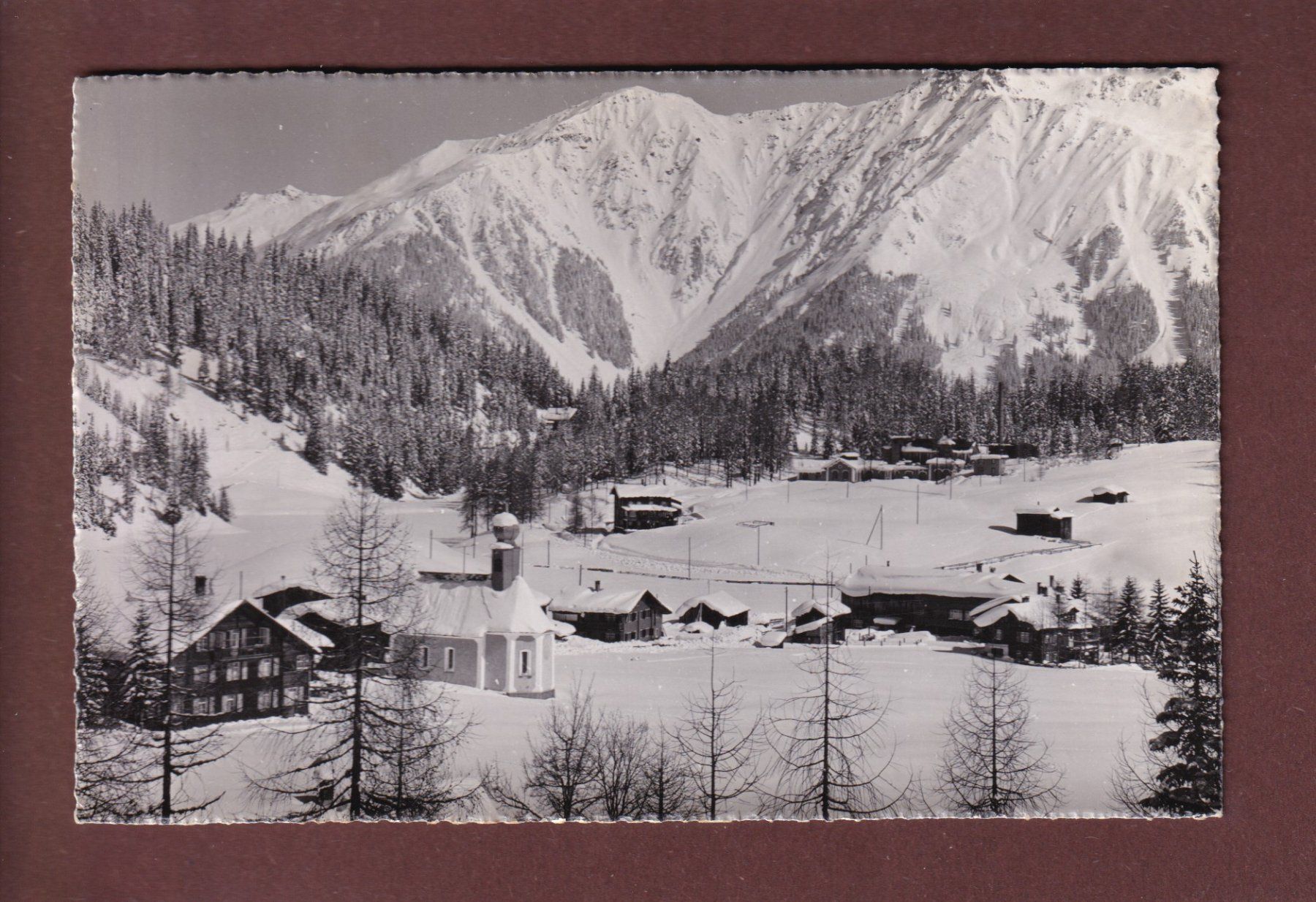 Cartoline postali: LARET ob Klosters - 1952 – Usato da Pully venduto da nicecards