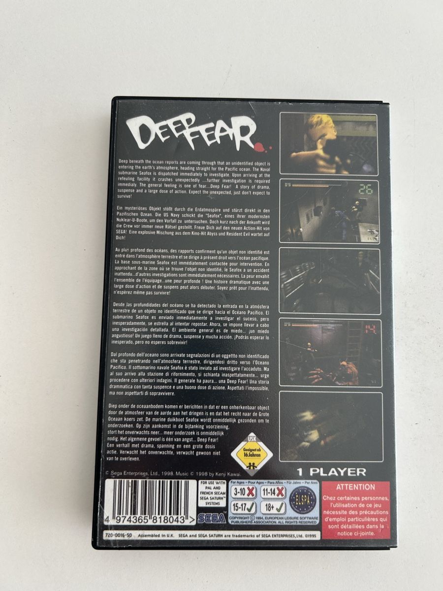 Giochi: Deep Fear Saturn Pal – Usato da Pully venduto da PongDayOne 1