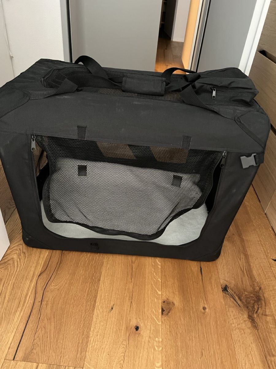 Gabbie, trasporto & Sicurezza: Transportbox Tiere schwarz – Nuovo (secondo la descrizione) da Mels venduto da bab_x66j