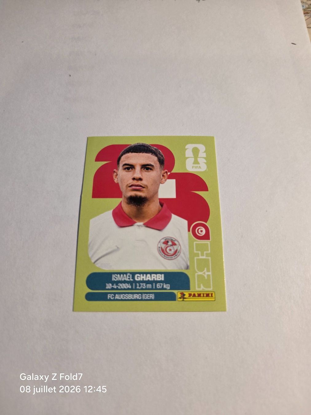 Panini Carte collezionabili: Panini  2026 ISMAEL GHARBI TUN 18 – Nuovo (secondo la descrizione) da Grand-Lancy venduto da Seo67
