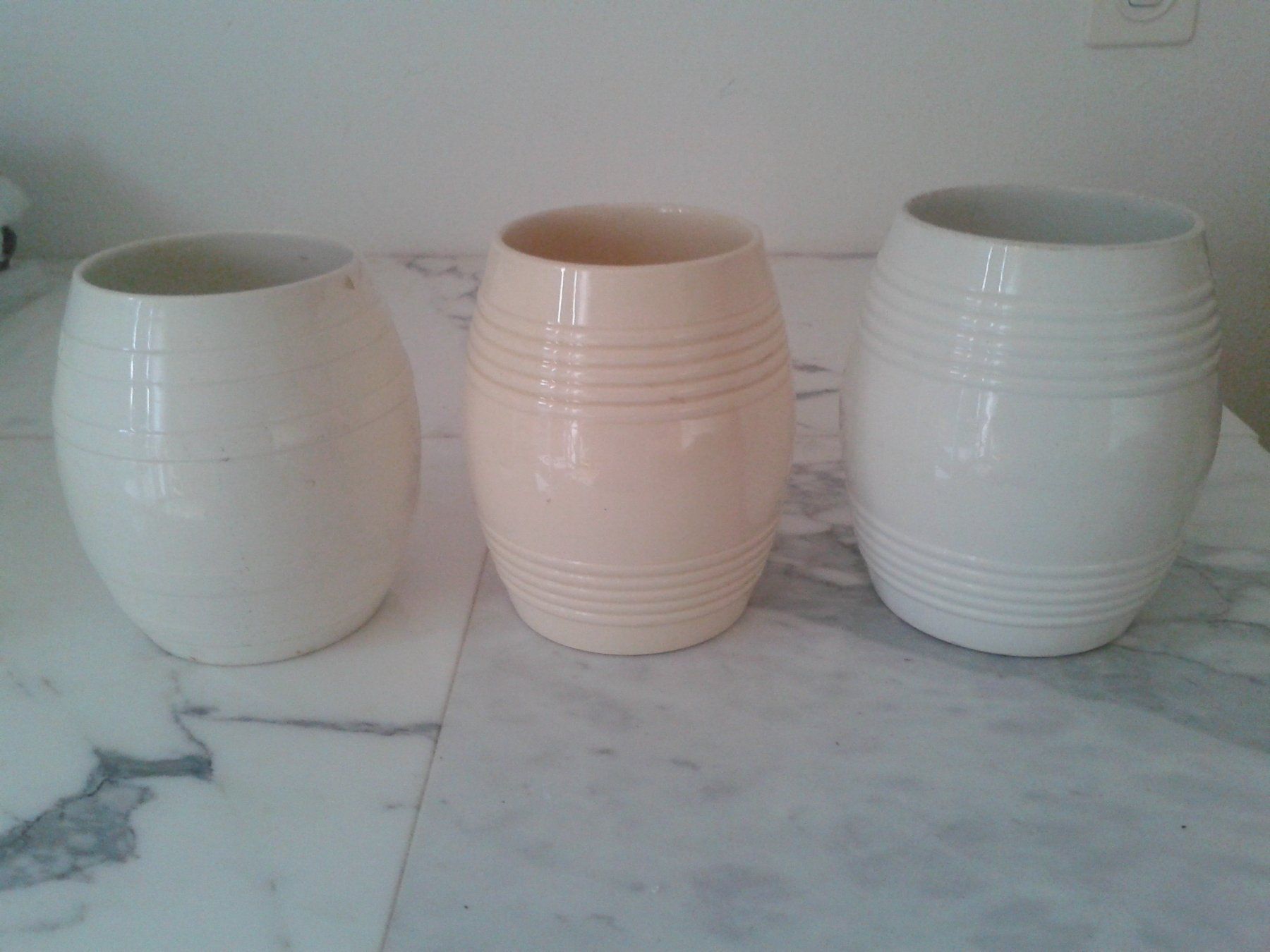 Tutte le decorazioni: 3er Set unterschiedlicher Pots – Usato da Camorino venduto da Campellino