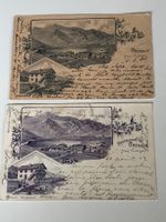 2x SOUVENIR BRETAYE Alpes Vaudoises 1901