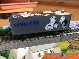 märklin 44261 (?), containerwagen „Unicef“