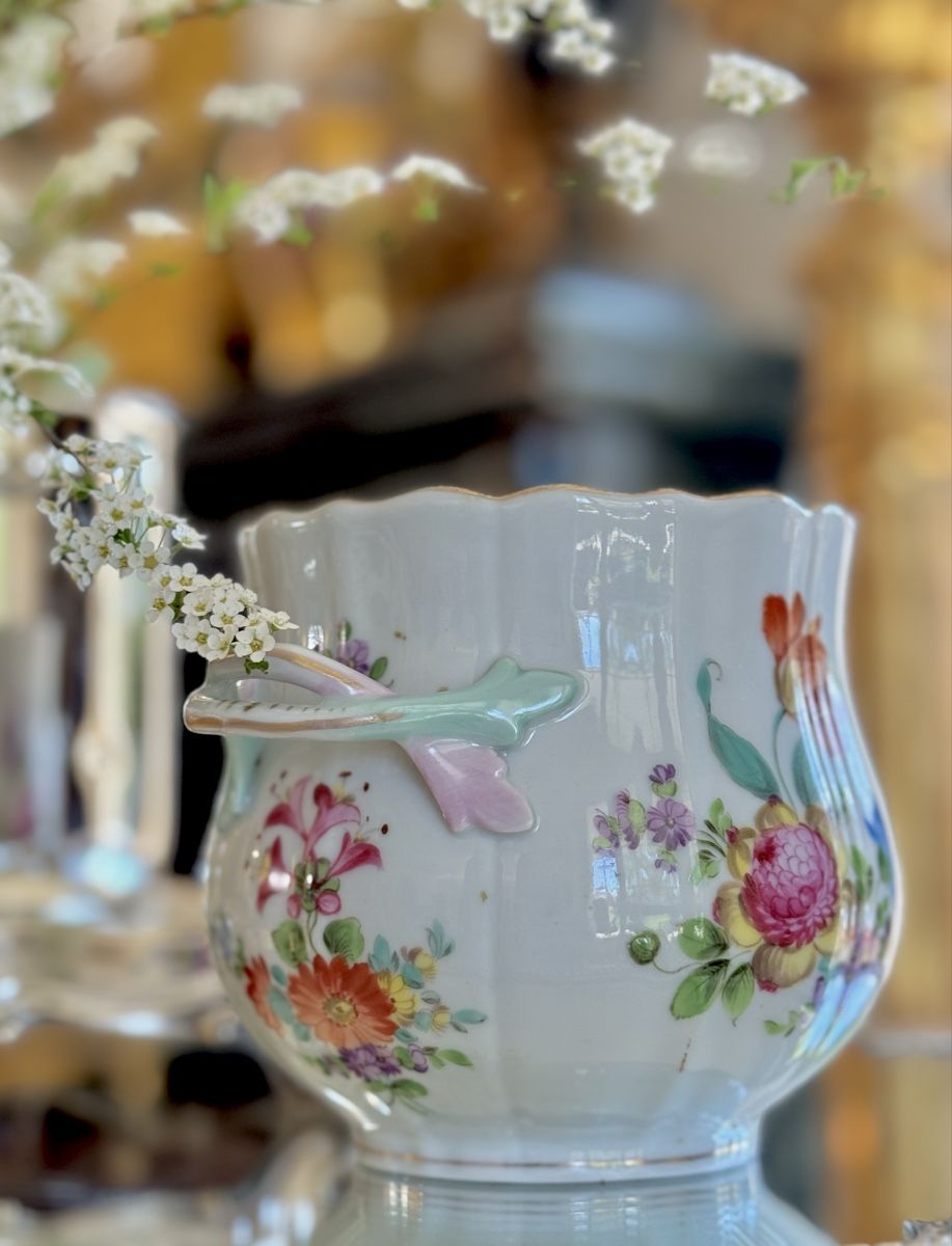 Vasi per fiori: Dresden cache pot décor floral – Usato da Courtaman venduto da sultan16 2
