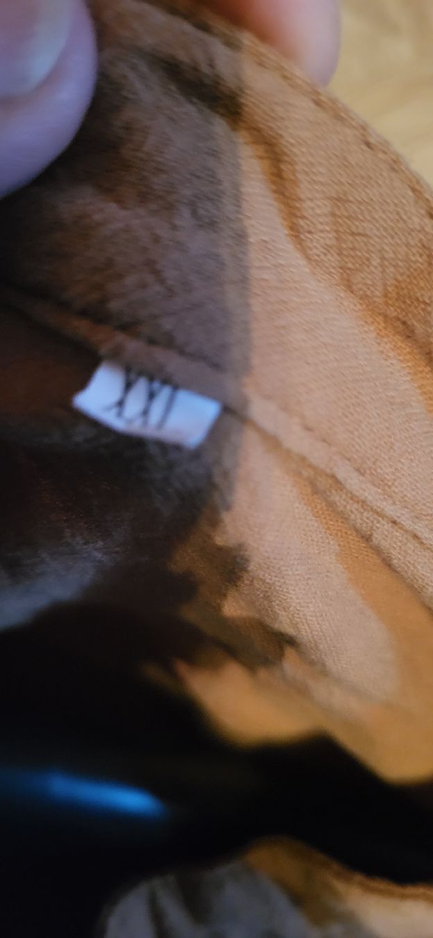 Camicie: Herrenhemd Langarm hellbraun , gr XXL. Baumwolle grob – Usato da Schweizersholz venduto da fuchs06 5