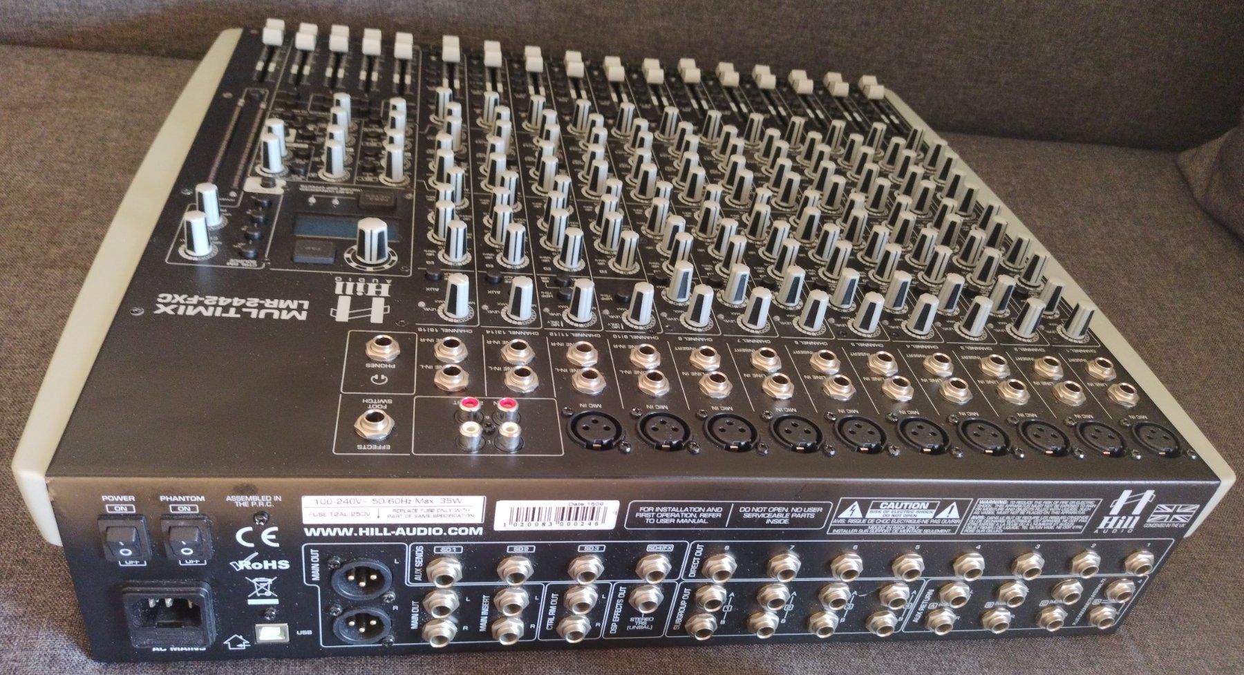 Console di mixaggio: Super table Hill Audio Multimix LMR-2442-FXC – Usato da Vevey venduto da Djporradao 7