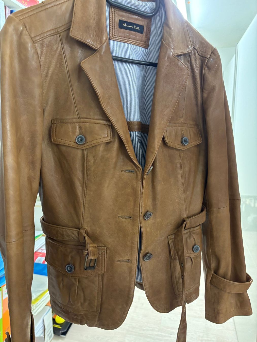 Massimo Dutti Giacche: Lederjacke hellbraun Gr. M Massimo Dutti fast Neu ! – Usato da Stäfa venduto da sneifi
