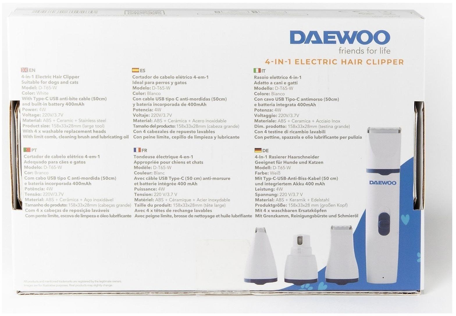 Prodotti per la cura & articoli per la pulizia: Daewoo 4-in-1 Multi-Funcional Grooming – Nuovo e nell'imballaggio originale da Hitzkirch venduto da Thali_AG 7