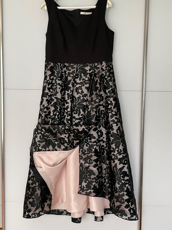 Kleider: Elegantes Abendkleid, Schwarz/Rose, Grösse 42, – Gebraucht aus Horn von Resvi 1