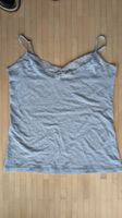 Damen-Spitzentop – Hellgrau, Grösse M (40/42)