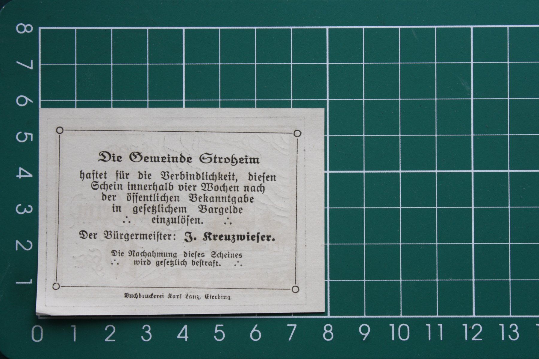 Banknoten: currency voucher austria stroheim 10 heller 1920 – Neu (gemäss Beschreibung) aus Laupen BE von Gufi57 1