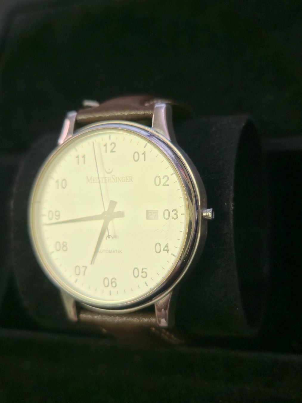 MeisterSinger Orologi: Meister Singer Scrypto Automatik läuft, Krone fehlt – Usato da Dietlikon venduto da sop_qr7v 3