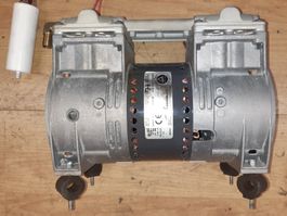 Druckluft motor, Doppelkolbenkompressor? Saugt & bläst