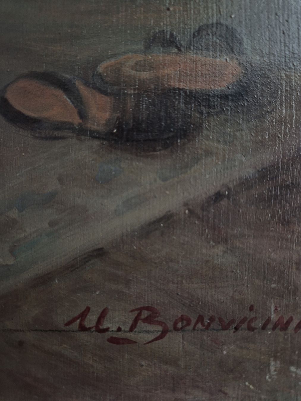 Tableaux: Gemälde von U. Bonvicini, Öl auf Holz – D'occasion à Winterthur par R.F.H. 1