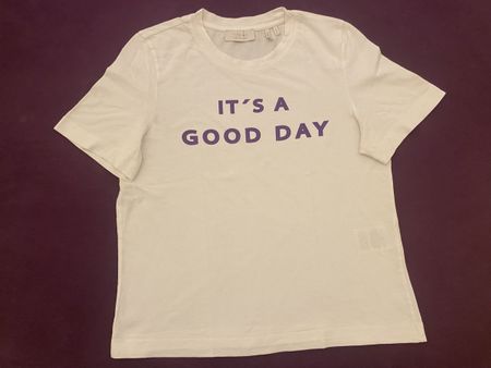 Rich & royal T-Shirt weiss Aufdruck IT'S A GOOD DAY Grösse S