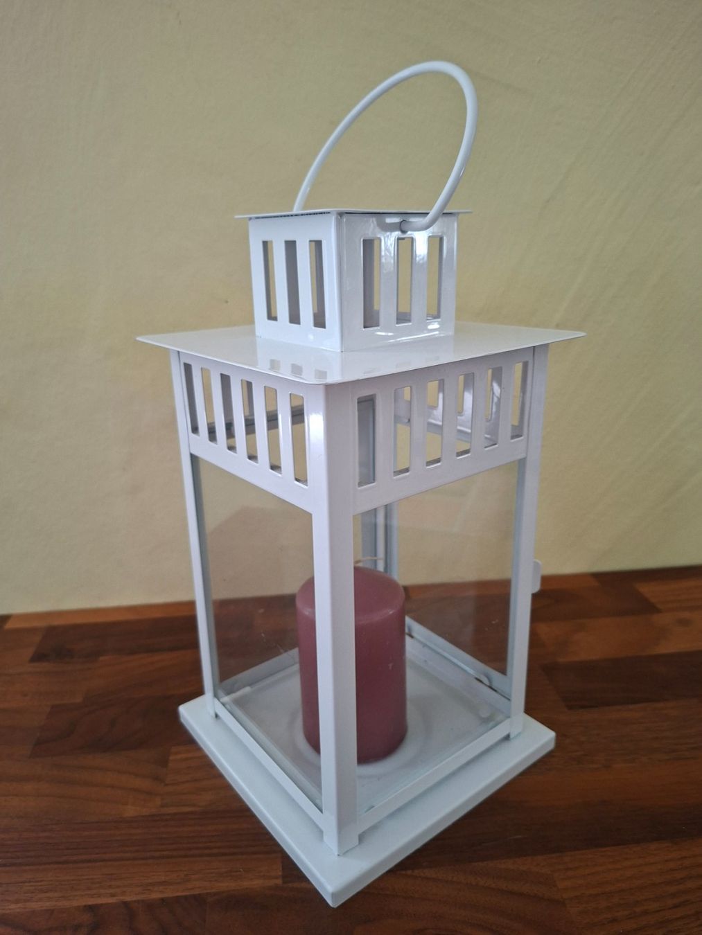 Ikea Lanterne: Ikea; Weisse Laterne "Borrby", Höhe 28cm – Usato da Boniswil venduto da Totomat-Lady2 3