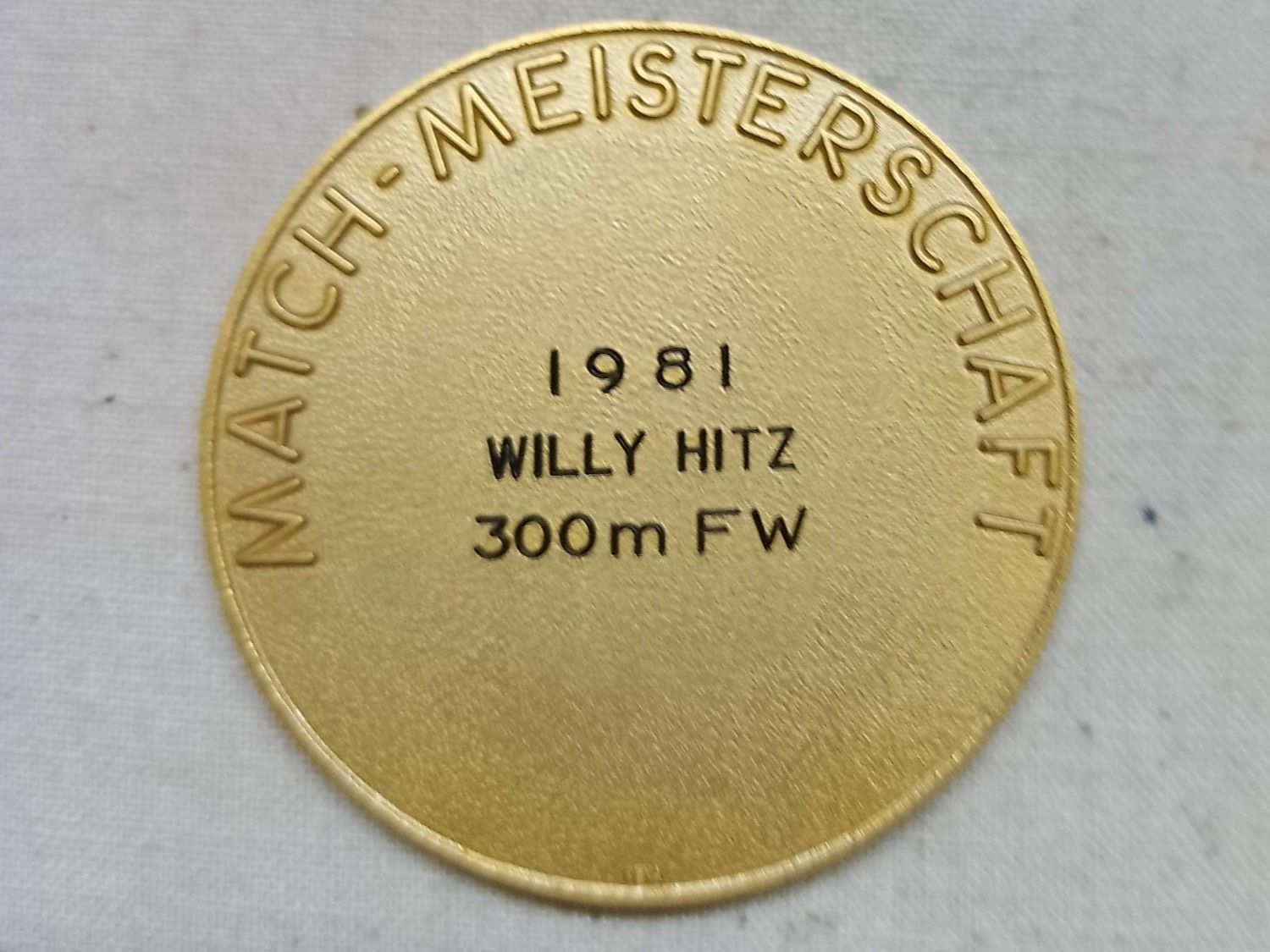 Medaillen: Bündner Matchschützenverband - 1981 – Gebraucht aus Sorengo von 74in 1
