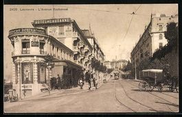 Lausanne, L'Avenue Ruchonnet, Strassenba