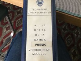 Druckschriften Lancia A112, Delta, Beta, Prisma Ordner