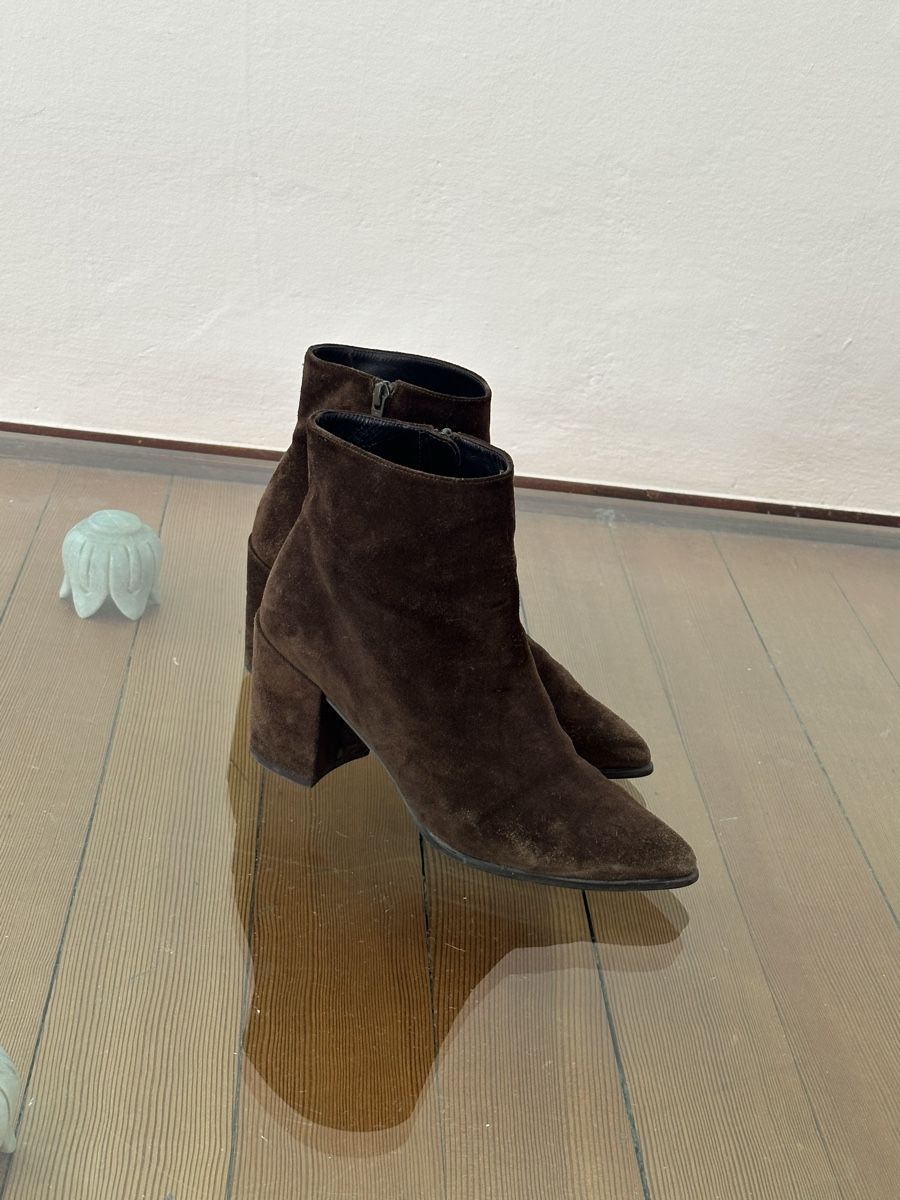 Weitzmann Scarpe da uomo: Stuart Weizmann wildleder Ankle Boots – Usato da Gandria venduto da dyscpk 3