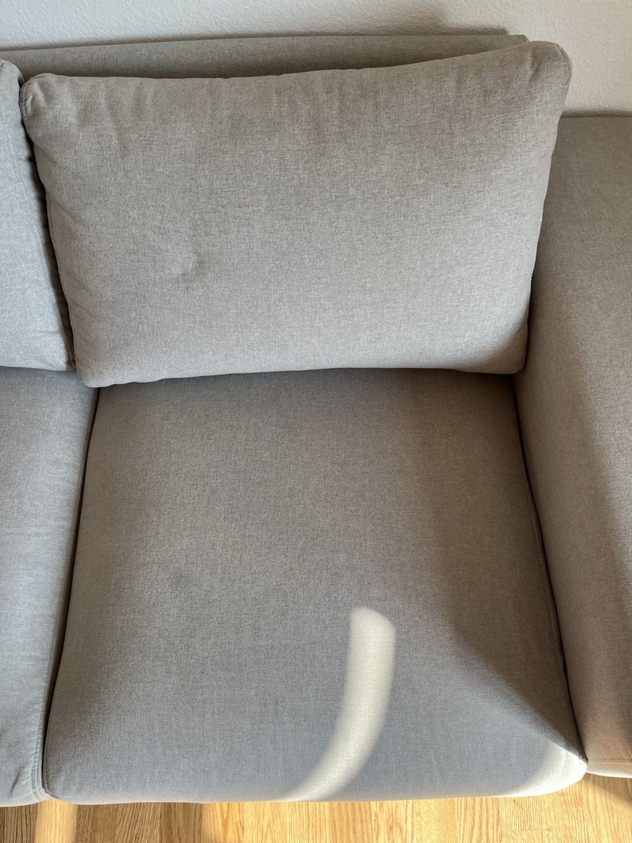 Divani: Ecksofa Stoff grau guter Zustand 245 cm – Usato da Luzern venduto da lu__pvv8 3