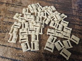 lego 48336 lot de 50 pièces Tan Plate, Modified 1 x 2