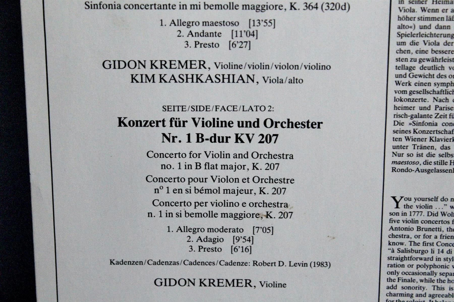 CD: MOZART: Sinfonia / Violinkonzert No. 2 – Usato da Bern venduto da kultiges 5