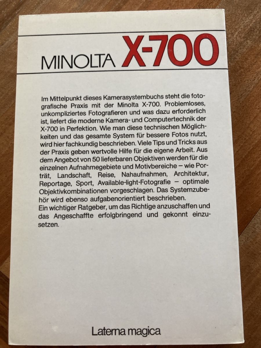 Libri: Minolta – Usato da Freienwil venduto da ehrenberg7 1