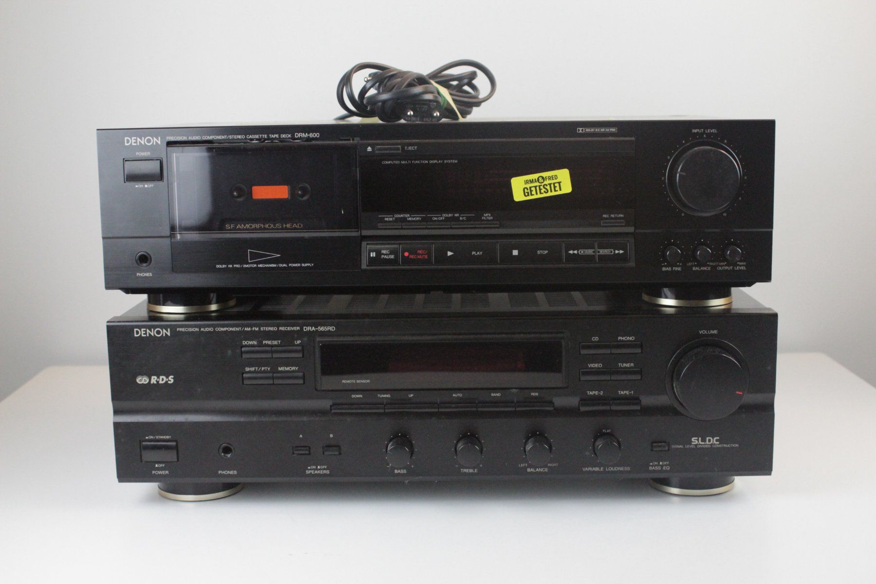 Denon Amplificatori: Denon Hi-Fi Set DRA-565RD & DRM-600 – Usato da Basel venduto da IRMAundFRED