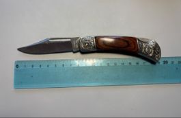 Taschenmesser Canada CAN-PRO – Klappmesser mit Holzgriff & G