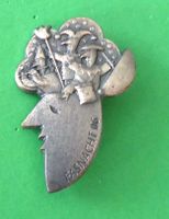 Basler Fasnachtsplakette Silber mit Nadel 2006