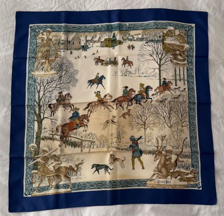Carré Foulard Hermès 90x90 100% soie