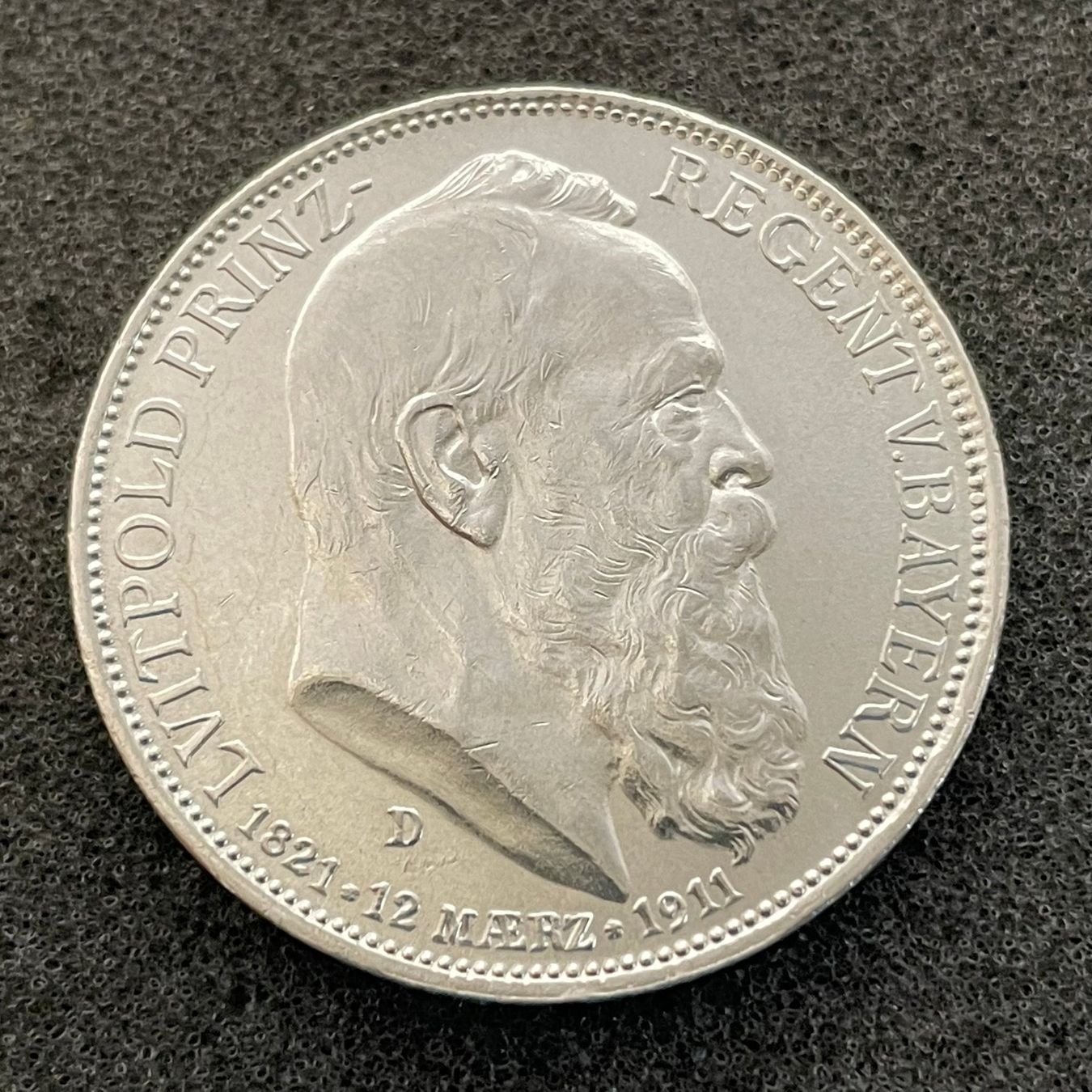 Tutti le monete: 3 Mark Silber Bayern 1911 unc – Usato da Reitnau venduto da tb-muenzen 2