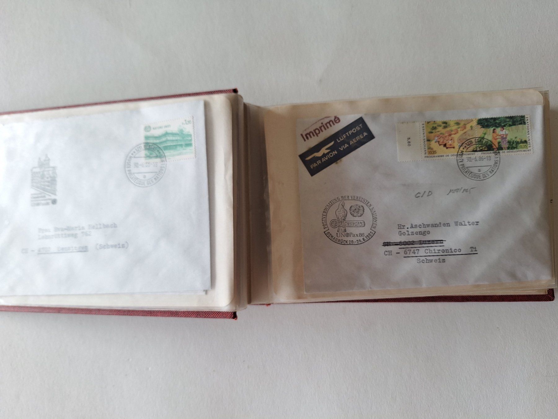 Tous les timbres: ca. 50  Briefe UNO Genf mit Sonderstempel – D'occasion à Zürich par t24_de 1