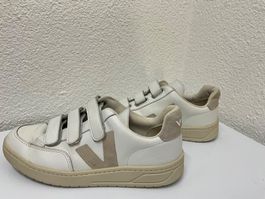 Veja V-12 Damen Leder Sneaker Klettverschluss – Gr. 39