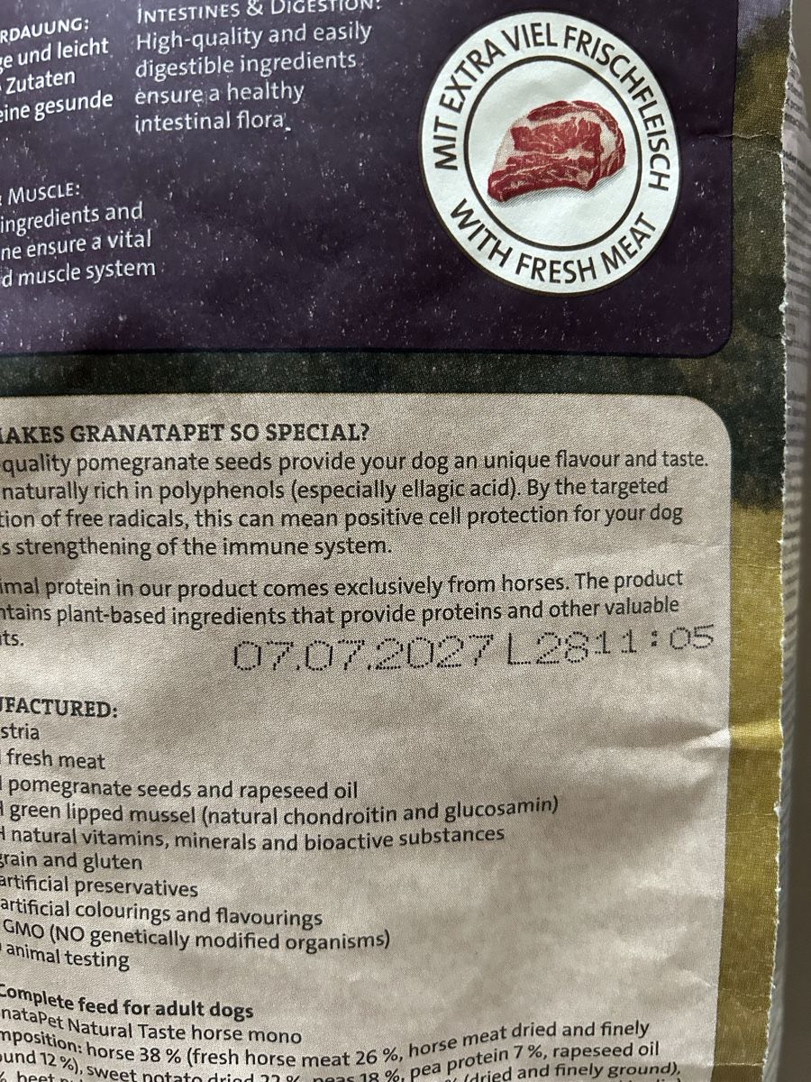 Mangimi: Hunde Futter Monoprotein- Pferd – Nuovo e nell'imballaggio originale da Liebefeld venduto da urbanier 2