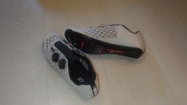 Scarpe ciclismo Ekoi suola carbonio colore bianco nuove