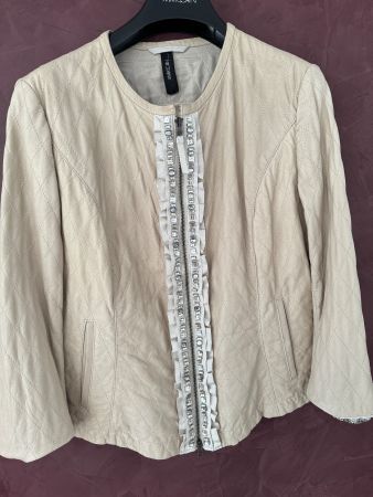 Marc Cain Lederjacke N2 Gr 36 Jacke mit Steinen