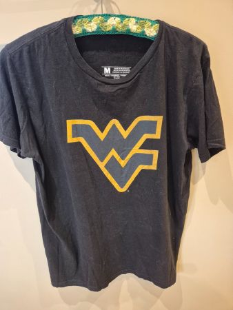 T'shirt schwarz, West Virginia Uni, Gr. M